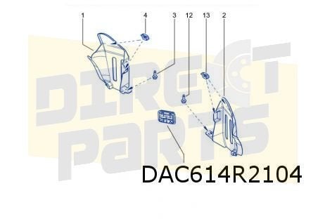 Dacia Spring (6/21-) (BBG) modderkuip Rechts achter Originee, Dacia, -, Verzenden, -