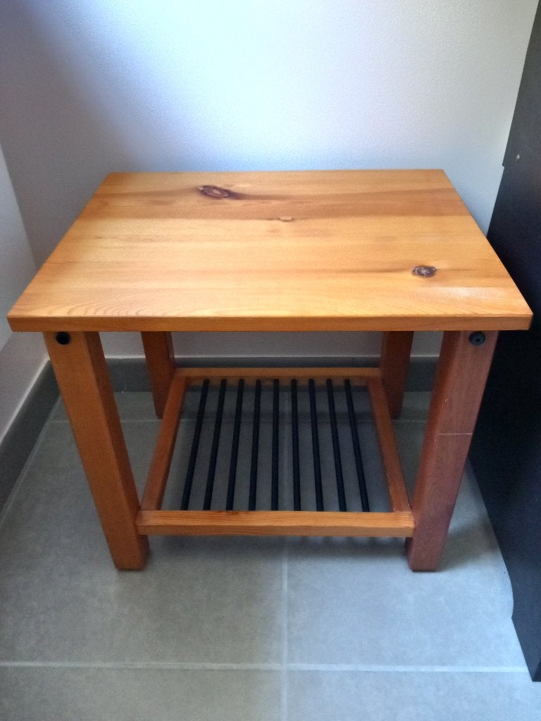 Table de chevet IKEA Dalselv, Comme neuf, Enlèvement, Bois, 45 à 65 cm