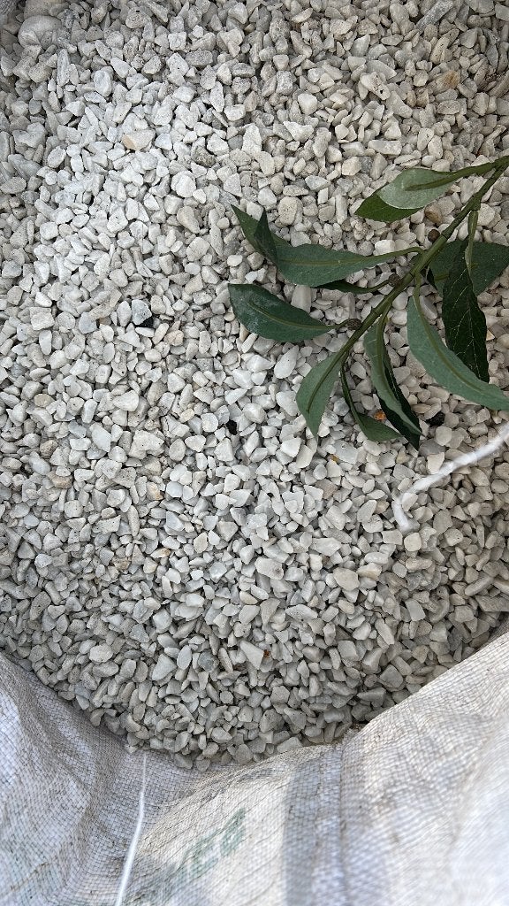 Gratis 2 zakken witte dolomiet, Tuin en Terras, Ophalen, Dolomiet, Wit, Zo goed als nieuw