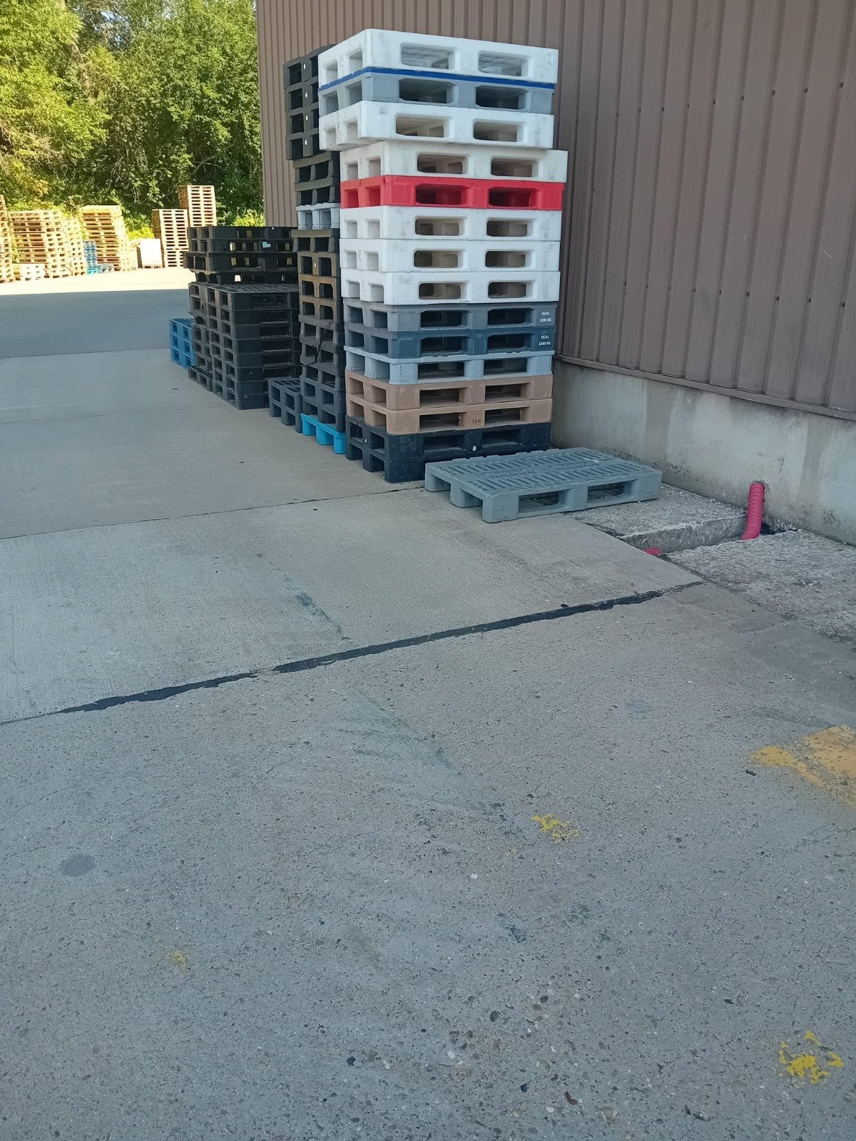 pvc paletten, Ophalen