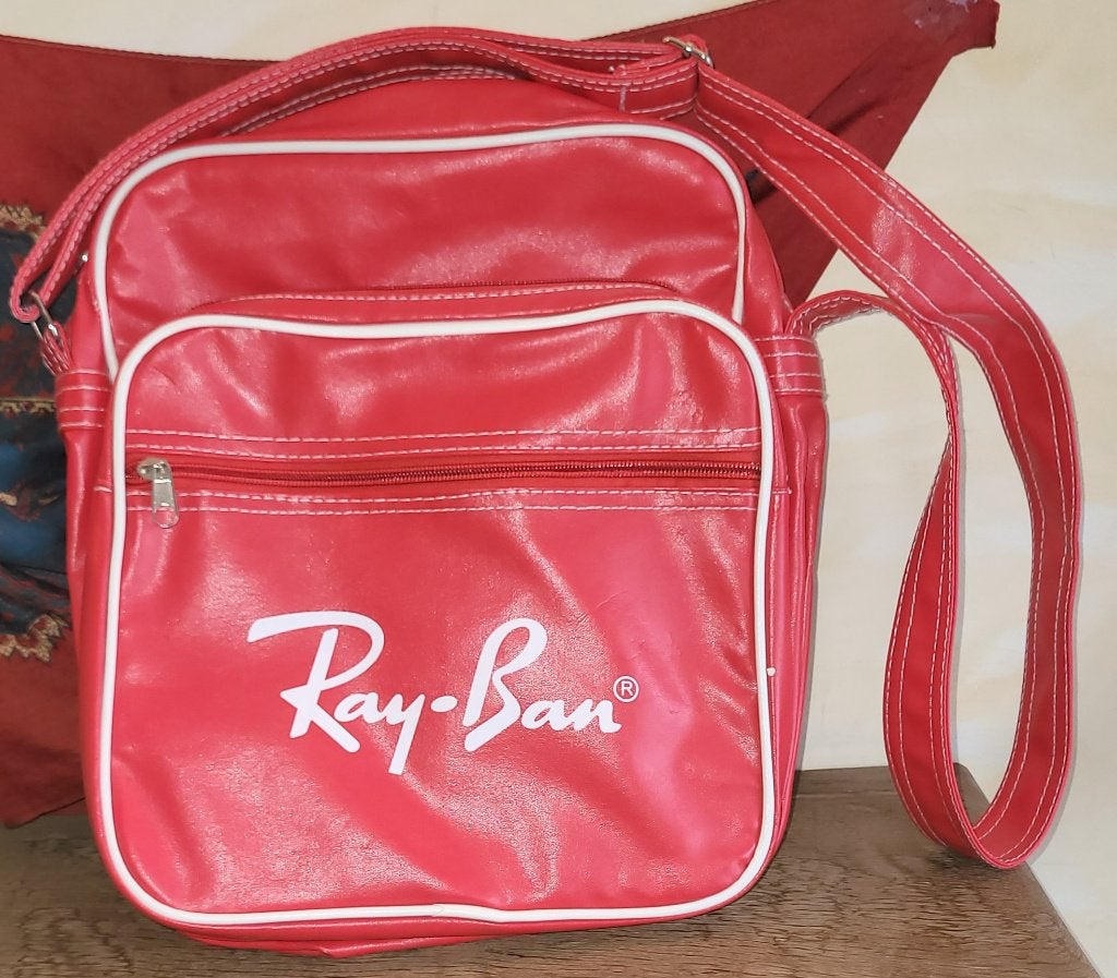 RAY-BAN VINTAGE schoudertas *** NIEUWSTAAT ***, Ophalen of Verzenden, Nieuw, Rood, Overige merken