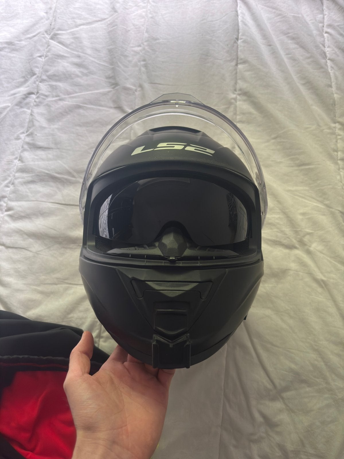 LS2 Storm II helm maat S, Fietsen en Brommers, Brommerhelmen, Ophalen, Zo goed als nieuw