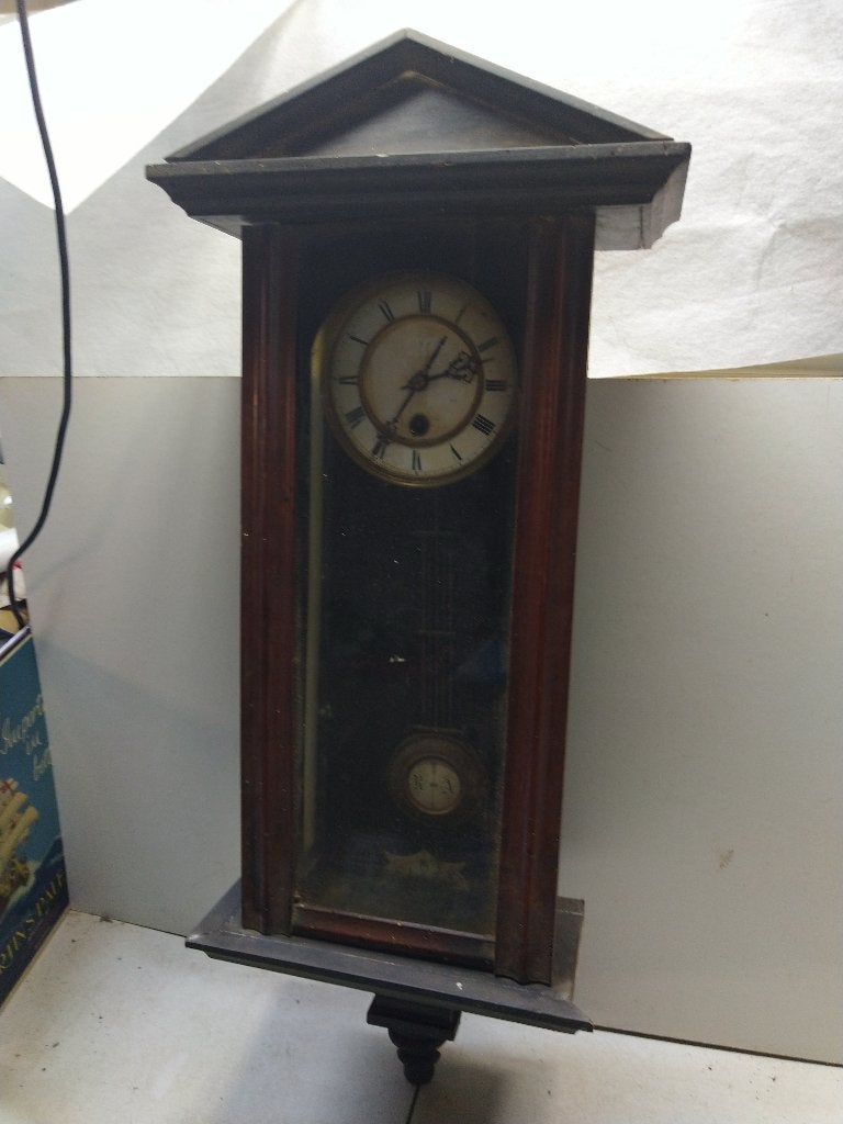 Ancienne grande horloge pendule a réviser, Antiquités & Art, Enlèvement ou Envoi