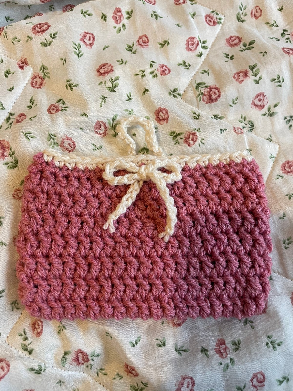 Pochette pour livres de poche coquette, Enlèvement ou Envoi, Comme neuf, Crochet, Autres types