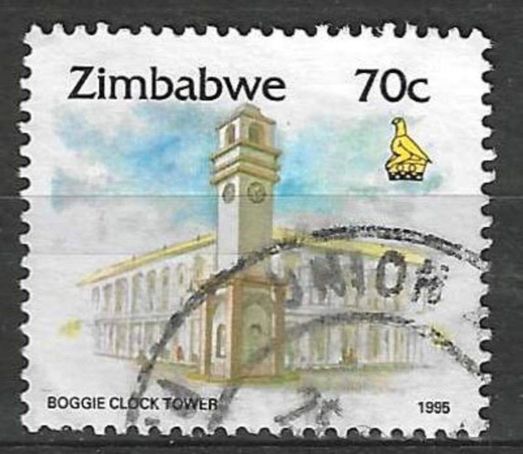 Zimbabwe 1995 - Yvert 322 - Klokkentoren in Boggie (ST), Verzenden, Zimbabwe, Gestempeld