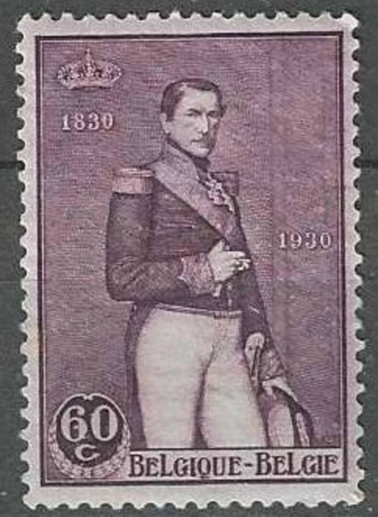 Belgie 1930 - Yvert/OBP 302 - 100 jaar onafhankelijk (PF), Verzenden, Postfris, Met plakker, Koninklijk huis