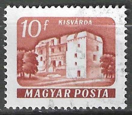 Hongarije 1960-1961 - Yvert 1335A - Kastelen - Kisvarda (ST), Verzenden, Gestempeld