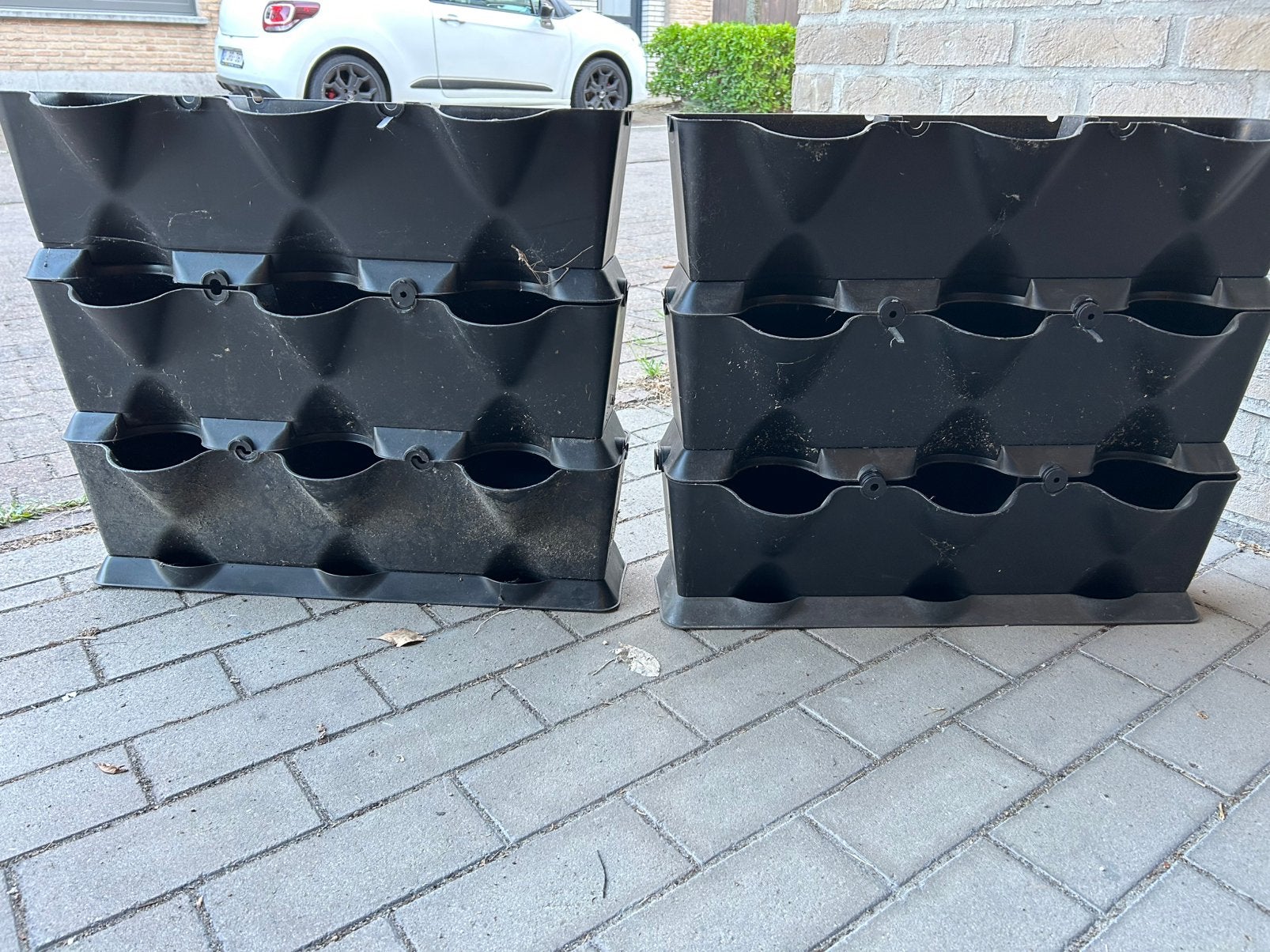 6 bloembakken voor verticale tuin, Ophalen, Kunststof, Gebruikt, Minder dan 30 cm