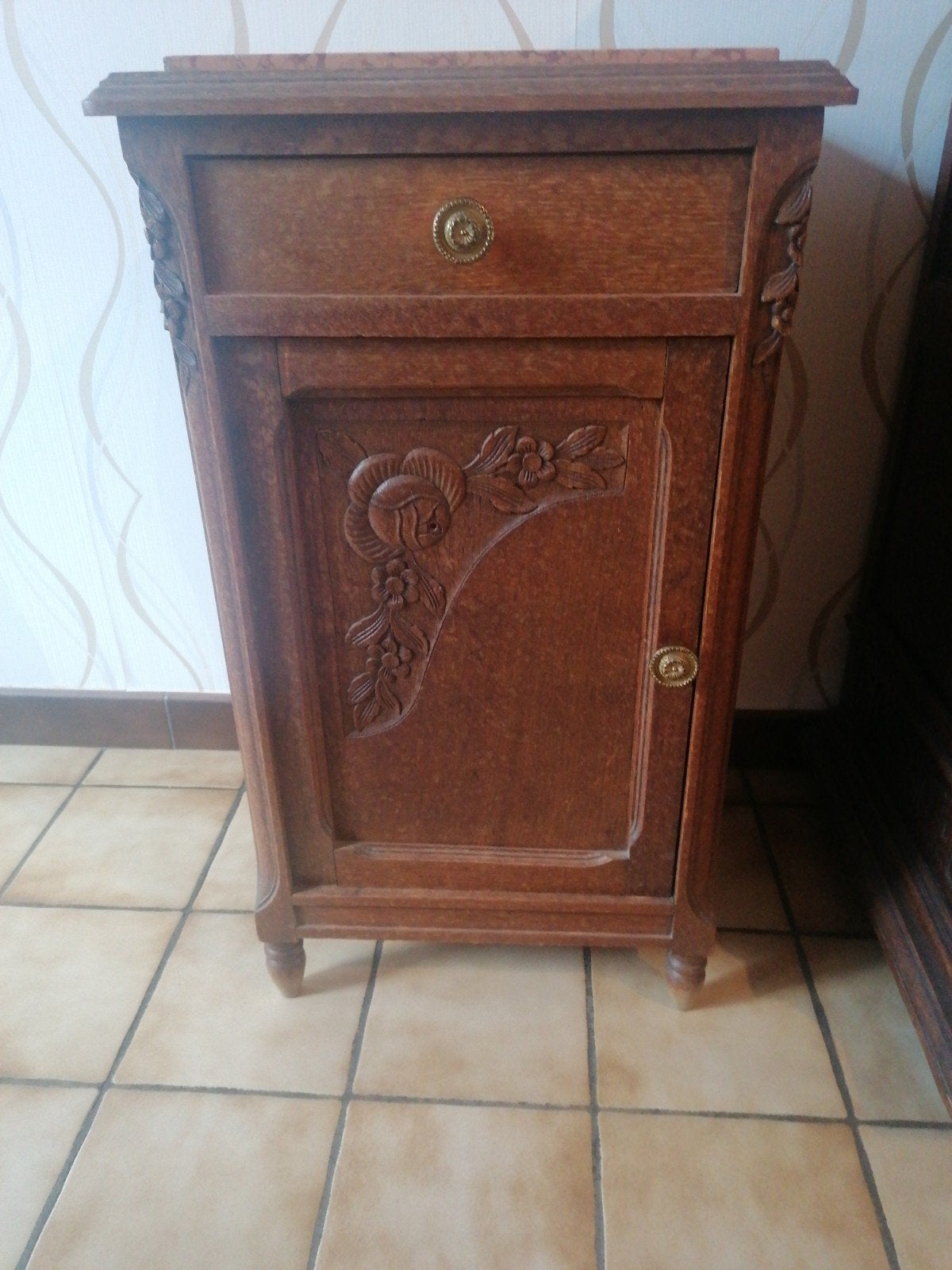 Table de chevet en chêne, Maison & Meubles, Enlèvement