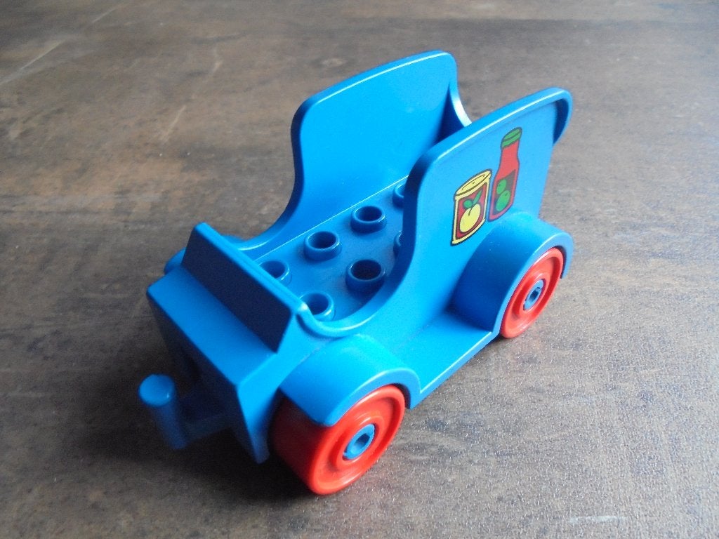 Lego Duplo Car Base 2x6 with Body Grocery Truck(zie foto's)5, Enlèvement ou Envoi, Utilisé, Briques en vrac, Duplo