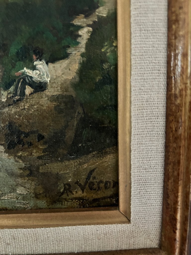 Olieverfschilderij, Antiek en Kunst, Kunst | Schilderijen | Klassiek, Ophalen, Olieverf, Origineel werk, Stads- / dorpsgezicht