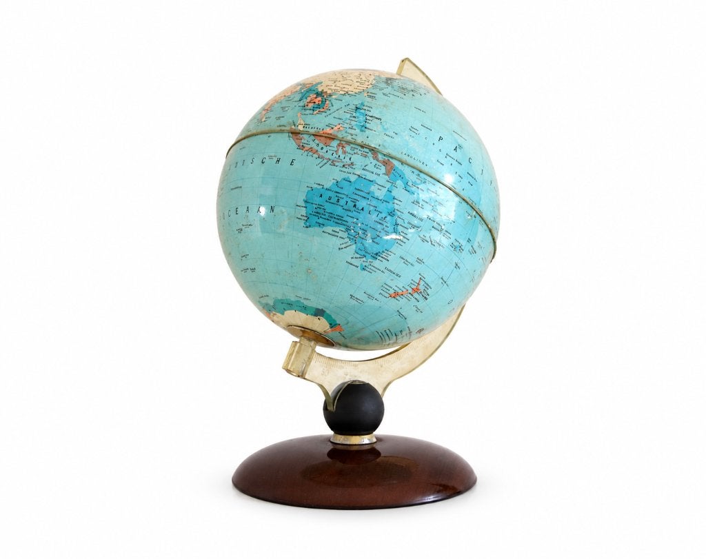 Vintage Rico florence globe Italy - Wereldbol jaren 70, Huis en Inrichting, Ophalen of Verzenden, Gebruikt, Kunststof