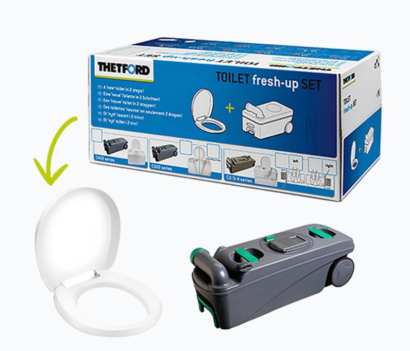 Thetford Fresh-Up set C400 - Cassette + WC bril, Caravans en Kamperen, Ophalen, Nieuw