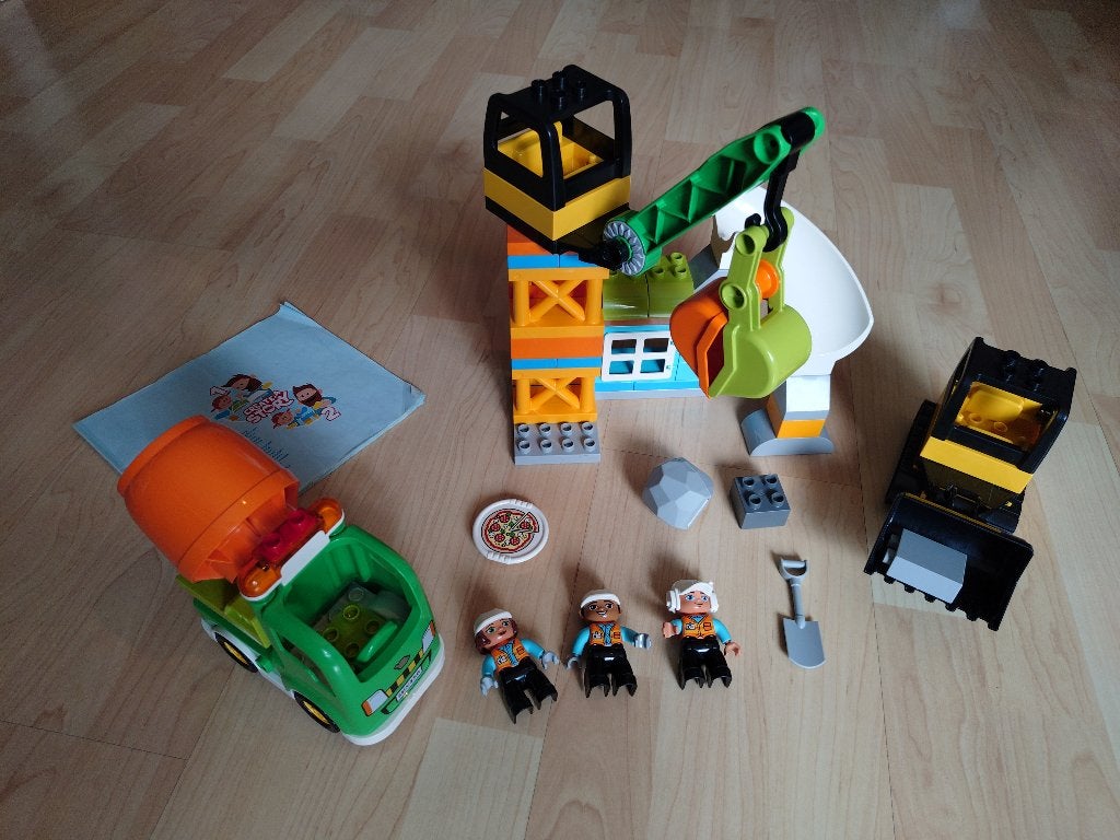 Duplo Bouwplaats - 10990, Kinderen en Baby's, City, Ophalen of Verzenden, Zo goed als nieuw, Compleet