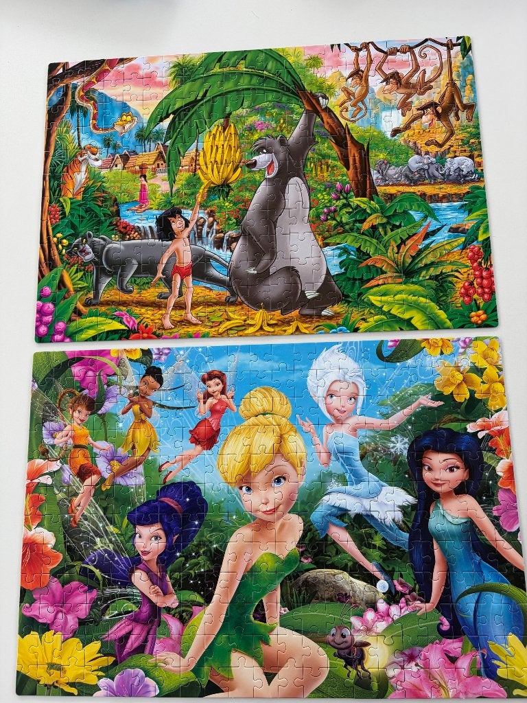 2 Disney puzzels van 250 stukken, Ophalen, Meer dan 50 stukjes, Gebruikt, 6 jaar of ouder