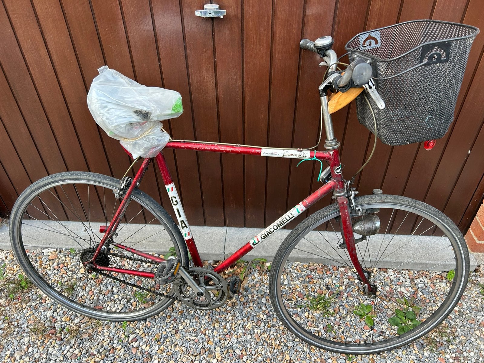 Vintage Giacomelli frame, Fietsen en Brommers, 51 tot 55 cm, Ophalen, Velgrem, Jaren '60 of nieuwer