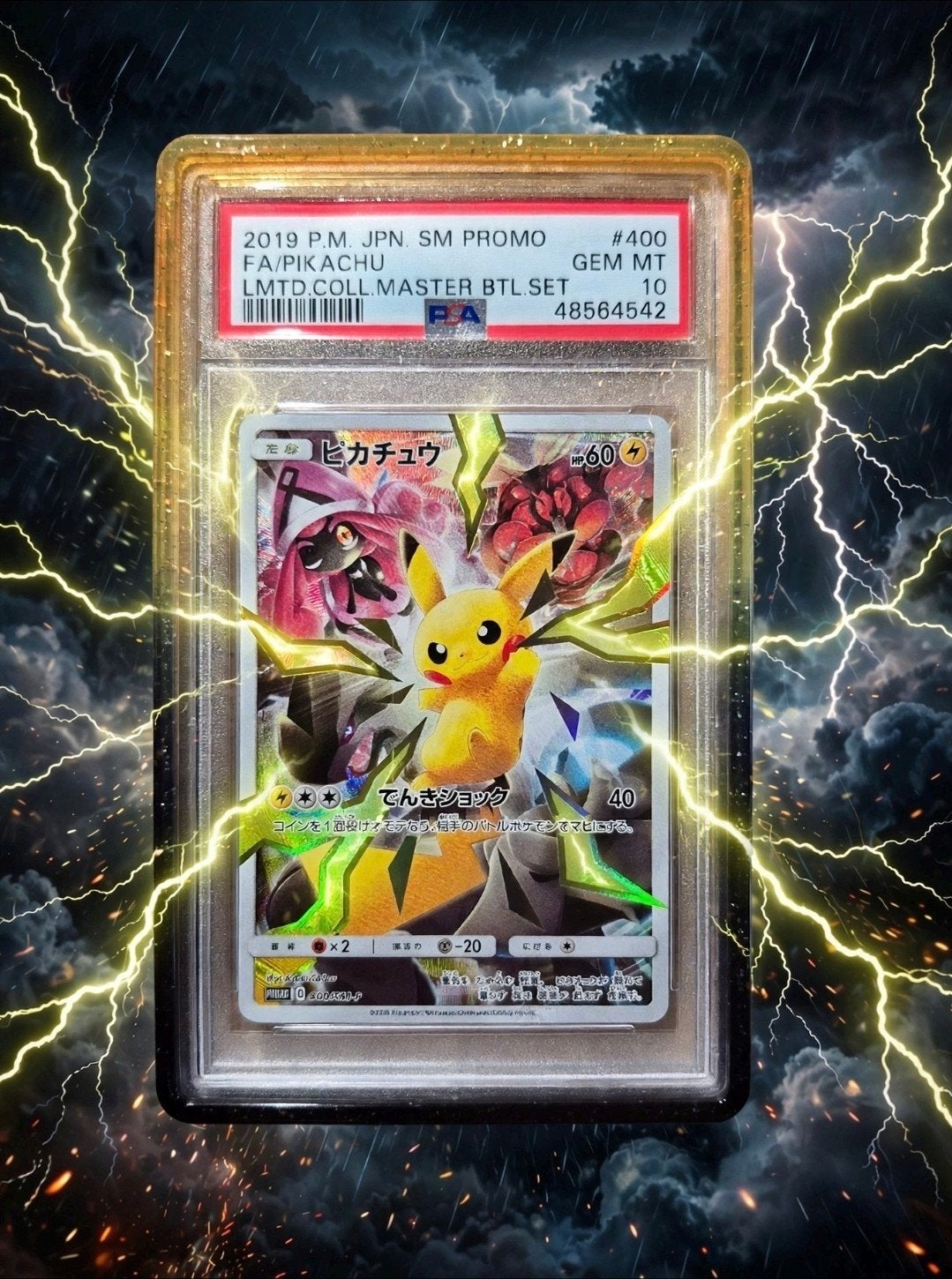 Pokémon Full art pikachu limited collection promo PSA 10, Ophalen of Verzenden