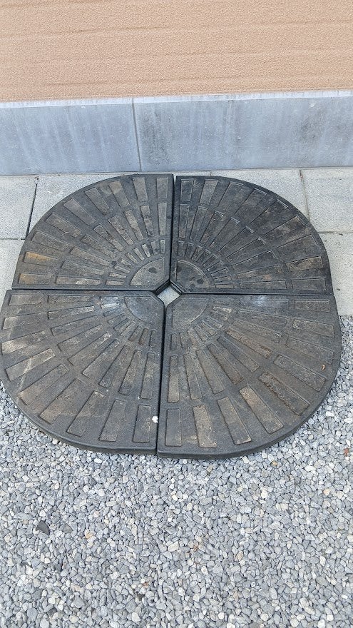 gewichten voor parasolvoet, Jardin & Terrasse, Parasols, Enlèvement, Base de parasol