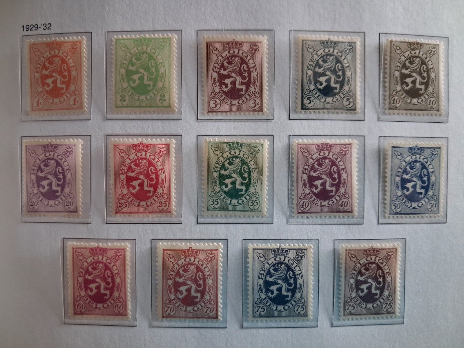 België OBP 276-288A ** 1929/1932, Postzegels en Munten, Ophalen of Verzenden, Postfris