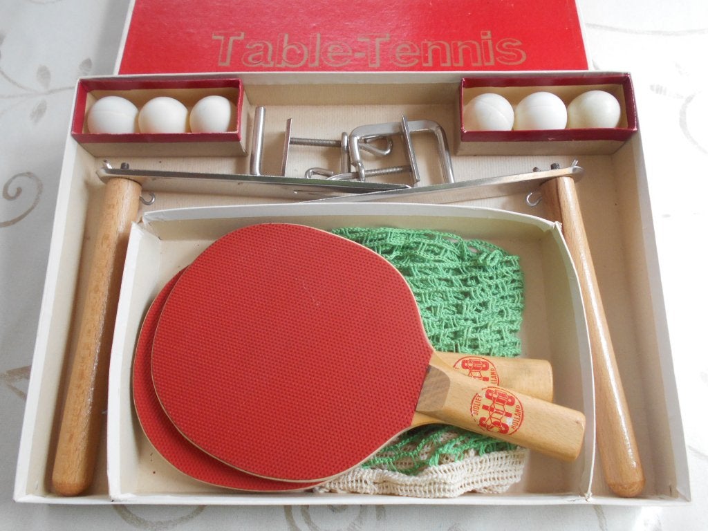 Tafeltennissetje, Ophalen of Verzenden, Gebruikt, Net, Batje(s) of Balletje(s)