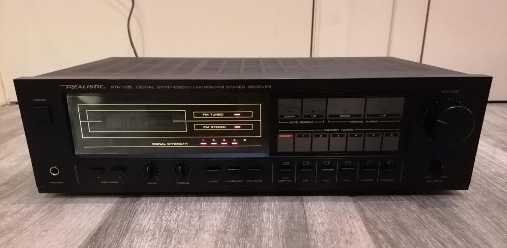 Vintage Realistic STA-125 receiver, TV, Hi-fi & Vidéo, Enlèvement ou Envoi, Stéréo, Moins de 60 watts, Autres marques