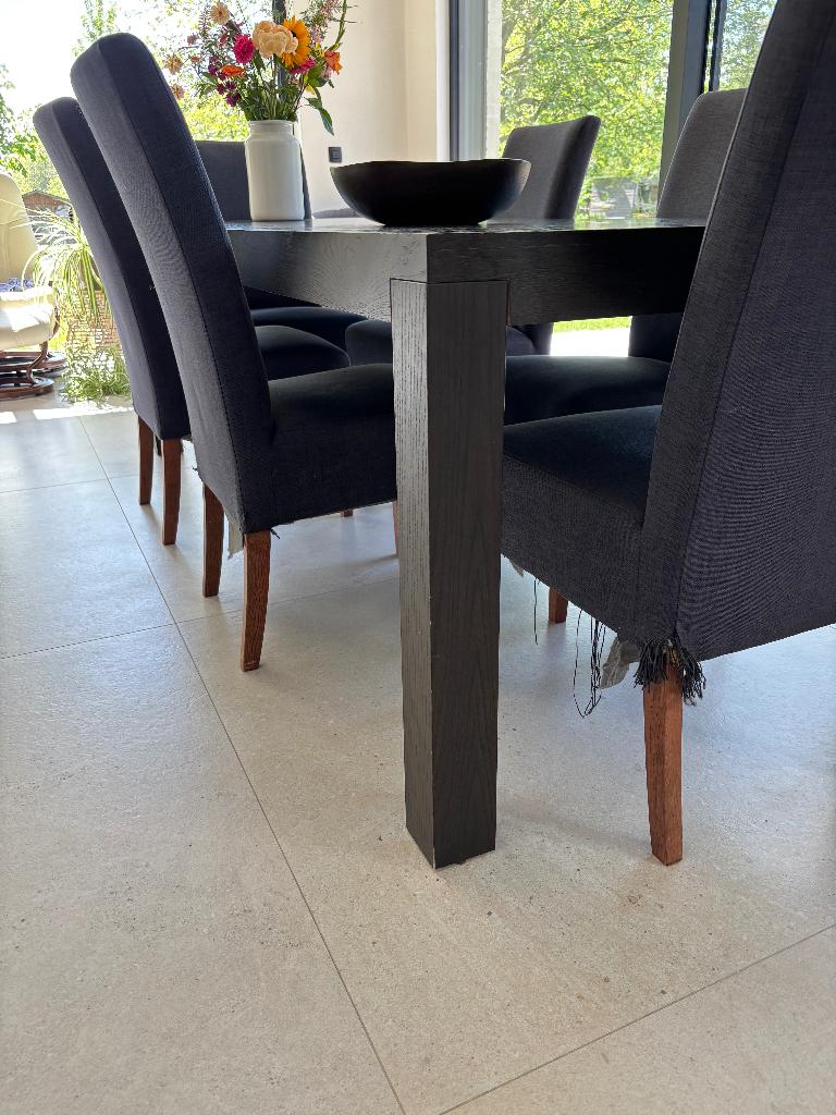 8 blauwe stoelen, Ophalen, Gebruikt, Overige kleuren, Vijf, Zes of meer stoelen