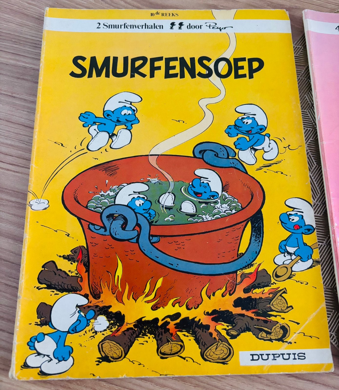 2 Smurfen stripboeken jaren 80, Ophalen of Verzenden, Gebruikt, Babysmurf, Stripboek