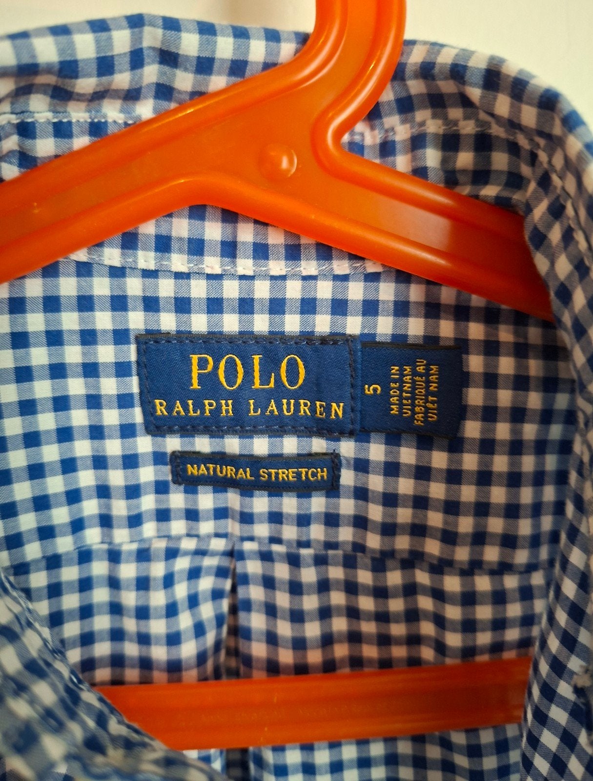 Polo Ralph Lauren geruit hemd kind maat 5, Ophalen