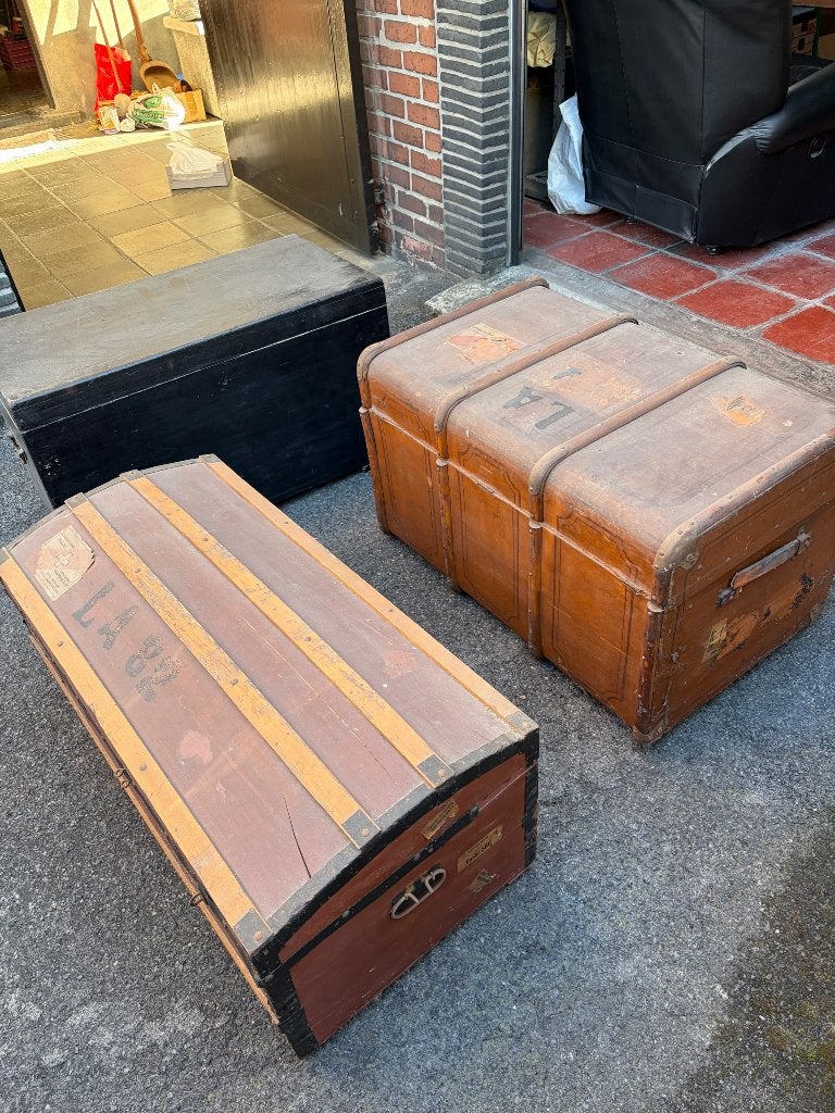 Houten koffer, Enlèvement, Utilisé