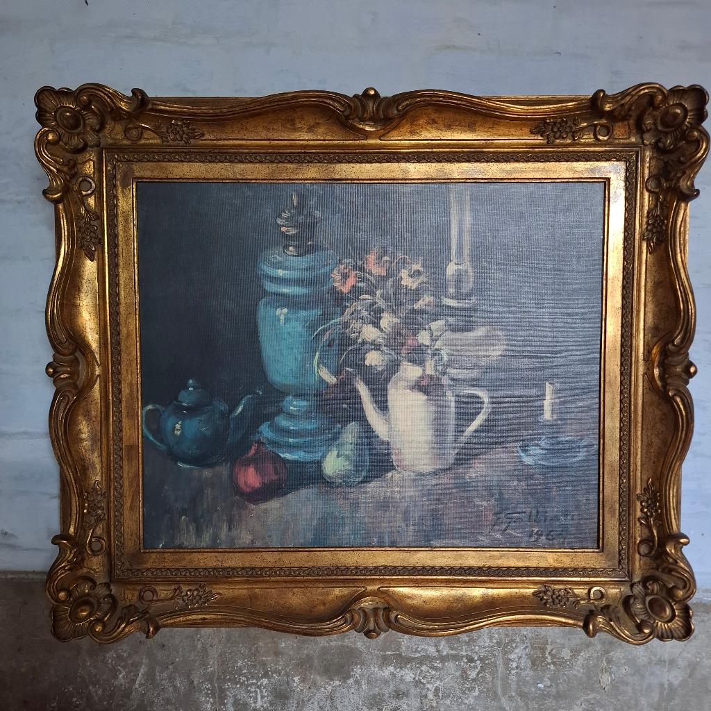 Belle peinture, cadre doré, Enlèvement