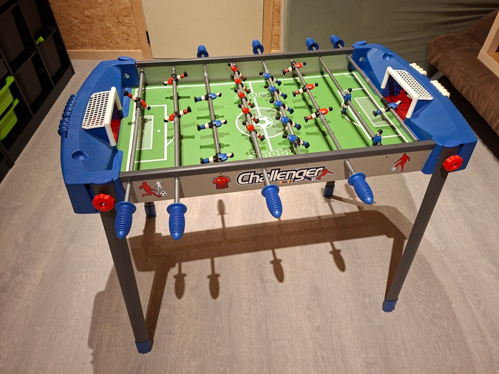 voetbaltafel, Ophalen