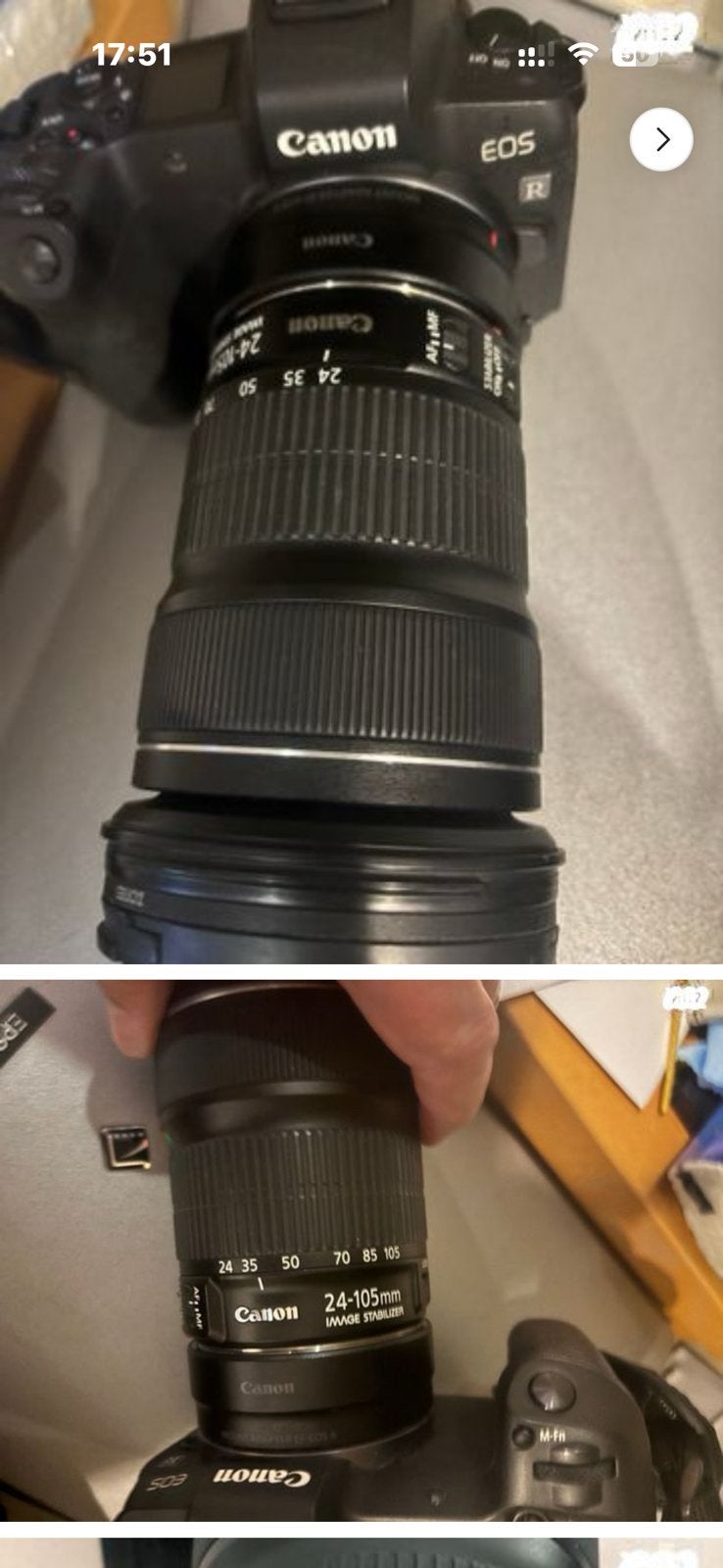 Canon eos r + lens, Ophalen, Zo goed als nieuw