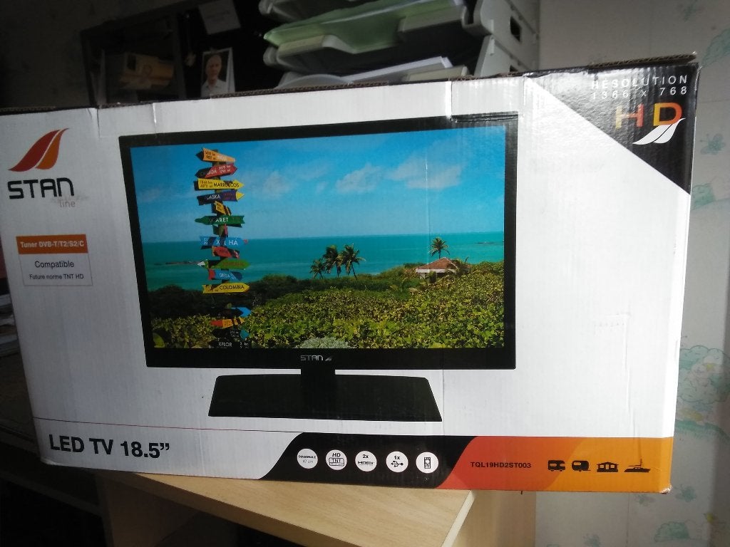 TV Stanline 18,5", Caravans en Kamperen, Ophalen, Nieuw
