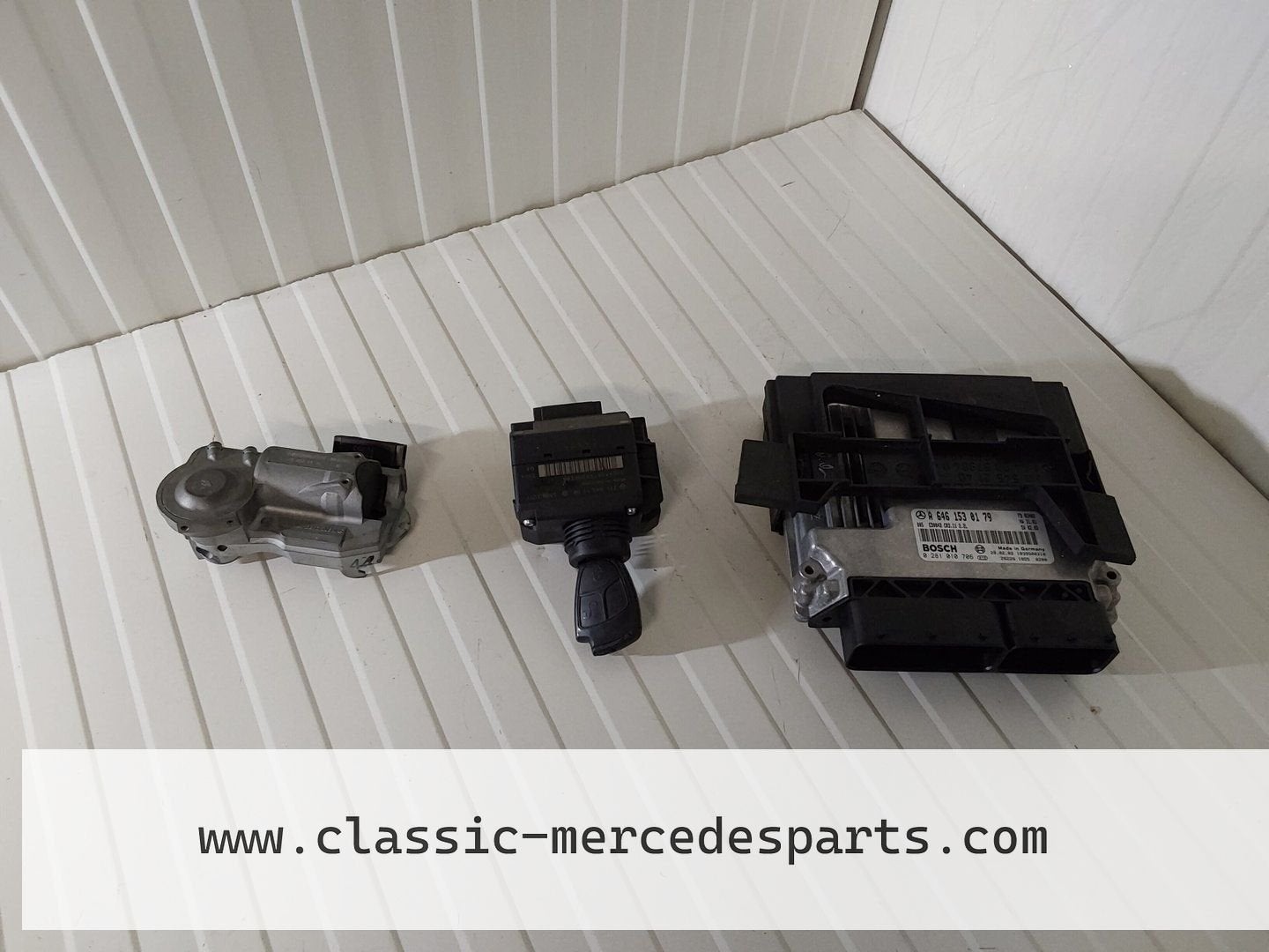 Contactslot set met ECU Mercedes W211 E-klasse 220CDI A64615, Auto-onderdelen, Gebruikt, -, Ophalen of Verzenden, -