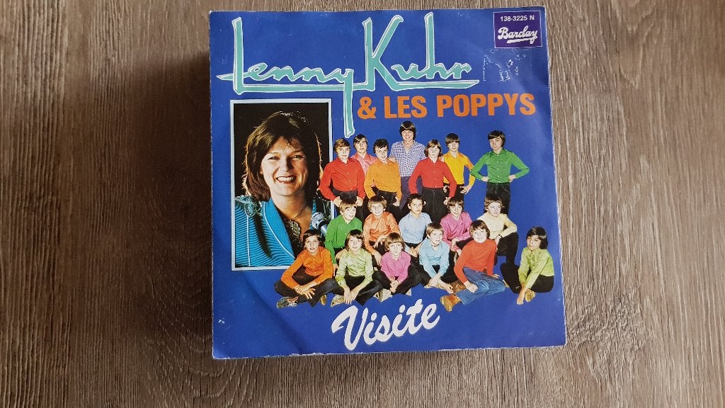 7" Lenny Kuhr & Les Poppys - Visite, CD & DVD, Vinyles Singles, Utilisé, En néerlandais, 7 inch, Enlèvement ou Envoi