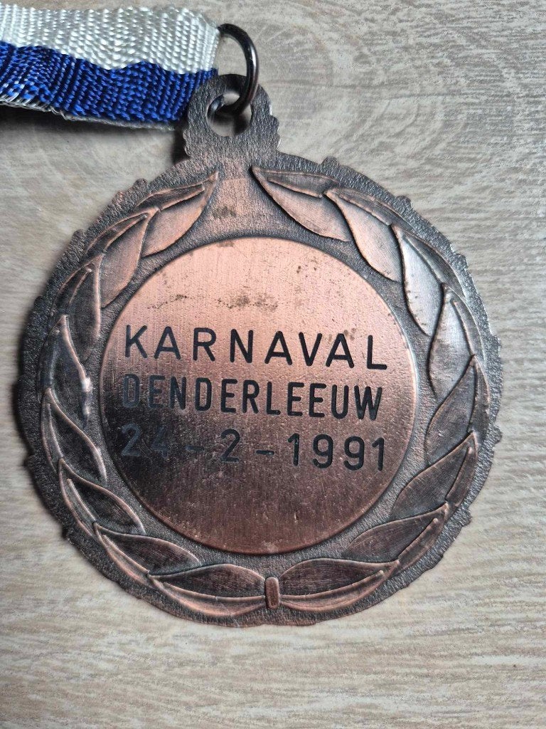 Carnaval medaille Denderleeuw 1991, Ophalen of Verzenden