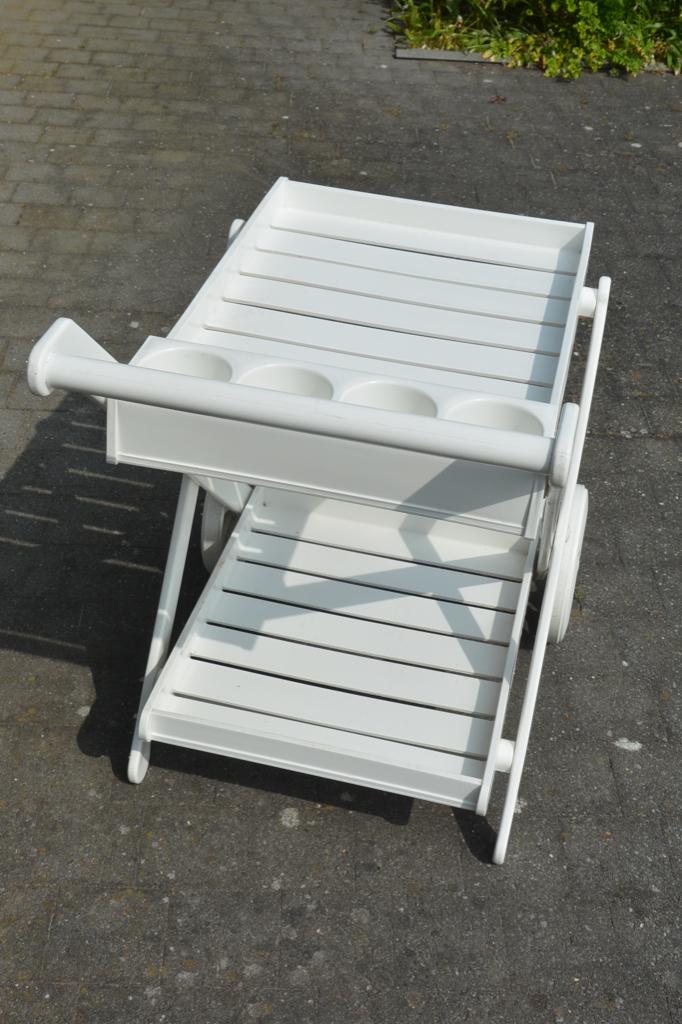 serveerwagentje in kunststof, Ophalen, Zo goed als nieuw, Rechthoekig, Overige materialen