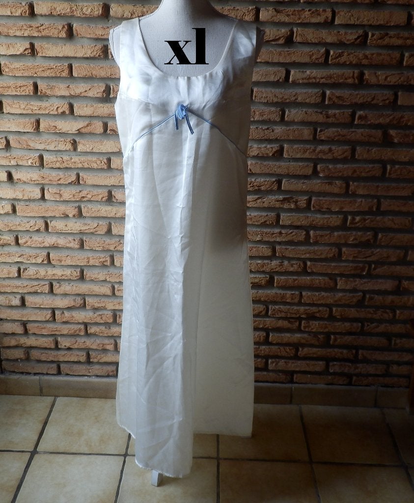 (8)- robe de nuit femme t.XL ecru - carré d'azur - -, Kleding | Dames, Carré d'azur, Ophalen of Verzenden, Overige kleuren, Nachtkleding