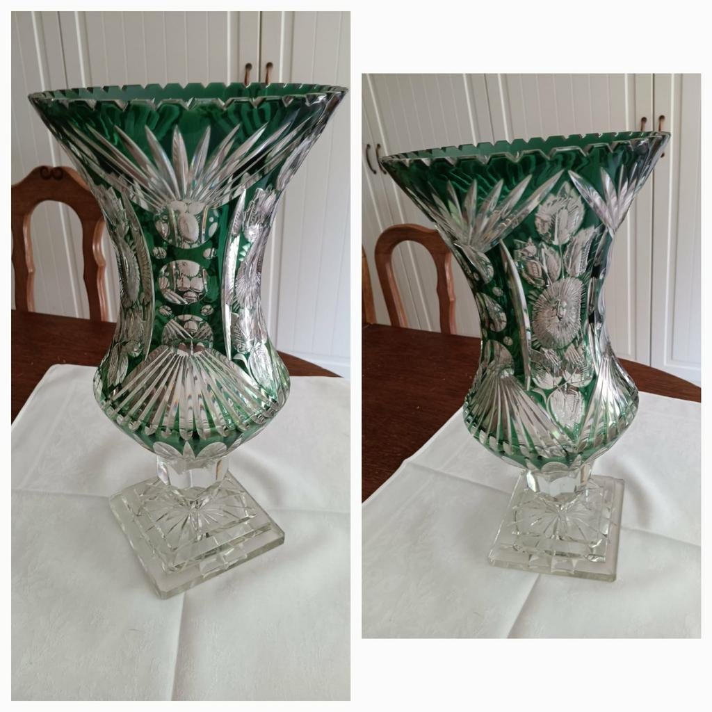 Grote kristallen vaas, Antiek en Kunst, Antiek | Glaswerk en Kristal, Ophalen