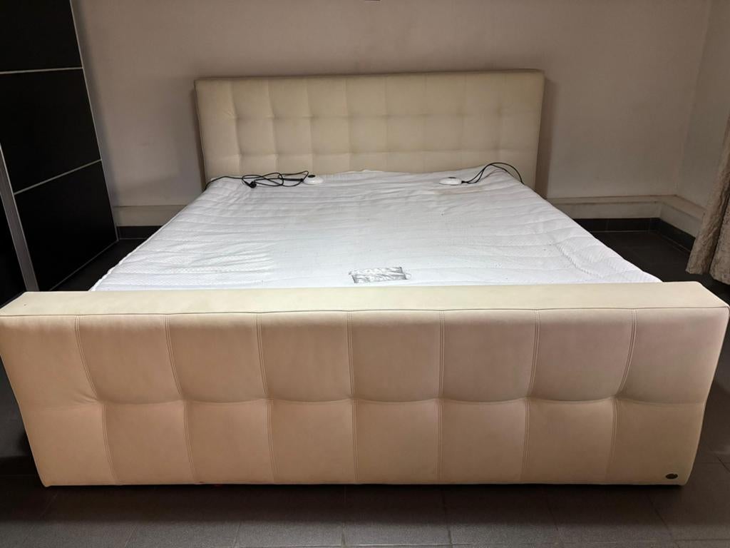 Waterbed, Ophalen, Gebruikt, Tweepersoons, Crème