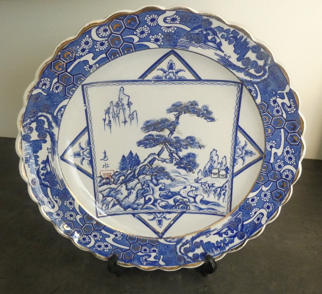 Groot Japans bord -40 cm [1915], Ophalen of Verzenden