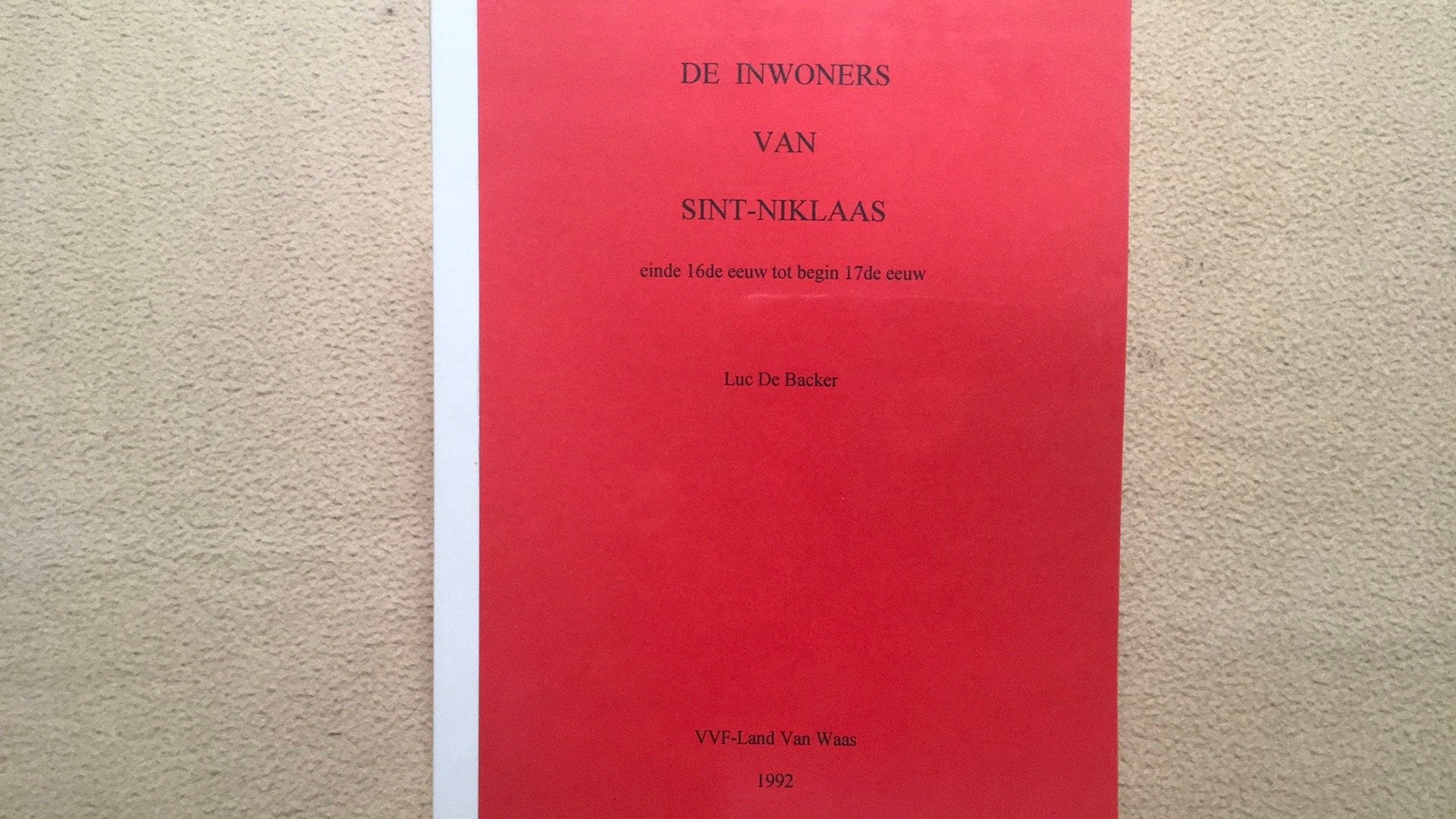 Stamboom info Sint-Niklaas (zie omschrijving ), Ophalen, Zo goed als nieuw