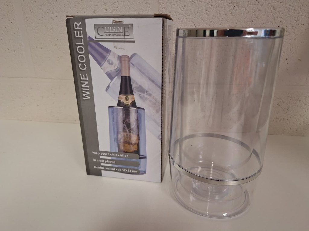 Refroidisseurs à vin transparents à double paroi par 6, Enlèvement ou Envoi, Utilisé
