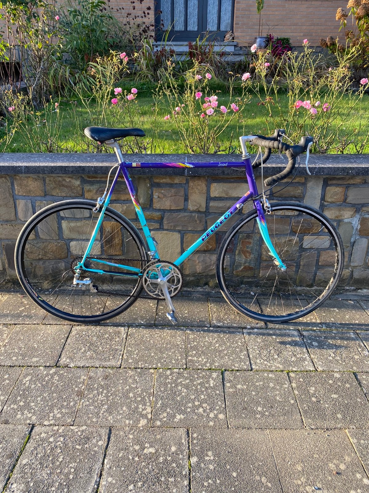 Stalen retro koersfiets peugeot, Vélos & Vélomoteurs, Enlèvement, Comme neuf