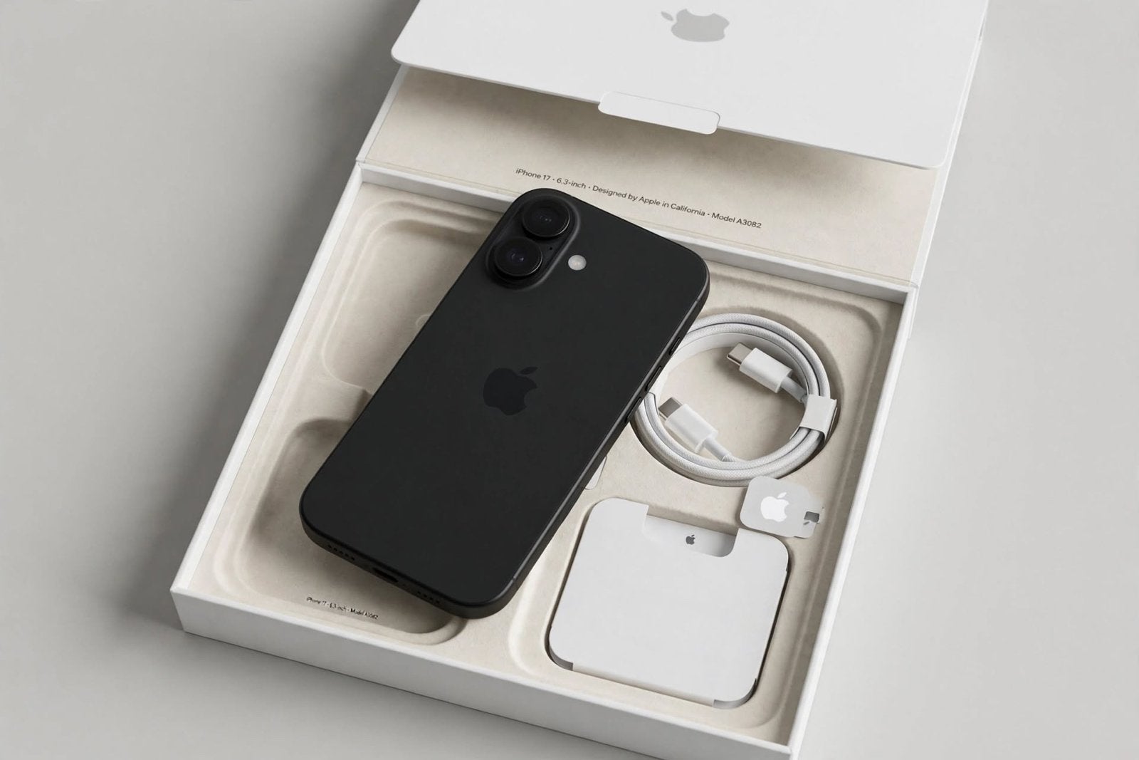 Iphone 17 256GO, Telecommunicatie, Overige modellen, Zwart, Nieuw, Zonder simlock