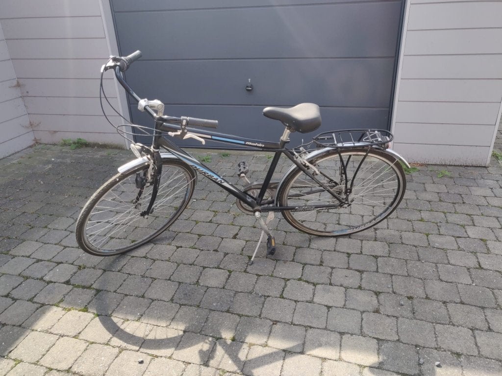 Stadsfiets, Fietsen en Brommers, Fietsen | Heren | Herenfietsen, Gebruikt, Velgrem, Versnellingen, Ophalen