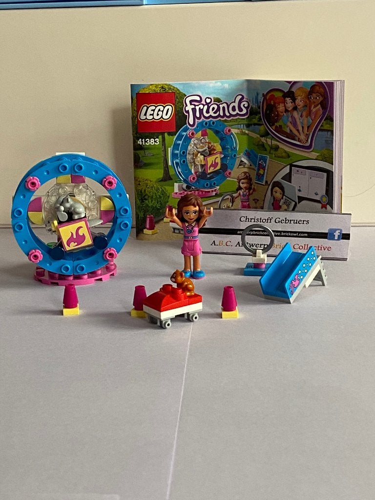 Lego Friends - 41383 - Olivia's Hamster Playground, Ophalen, Lego, Friends, Zo goed als nieuw