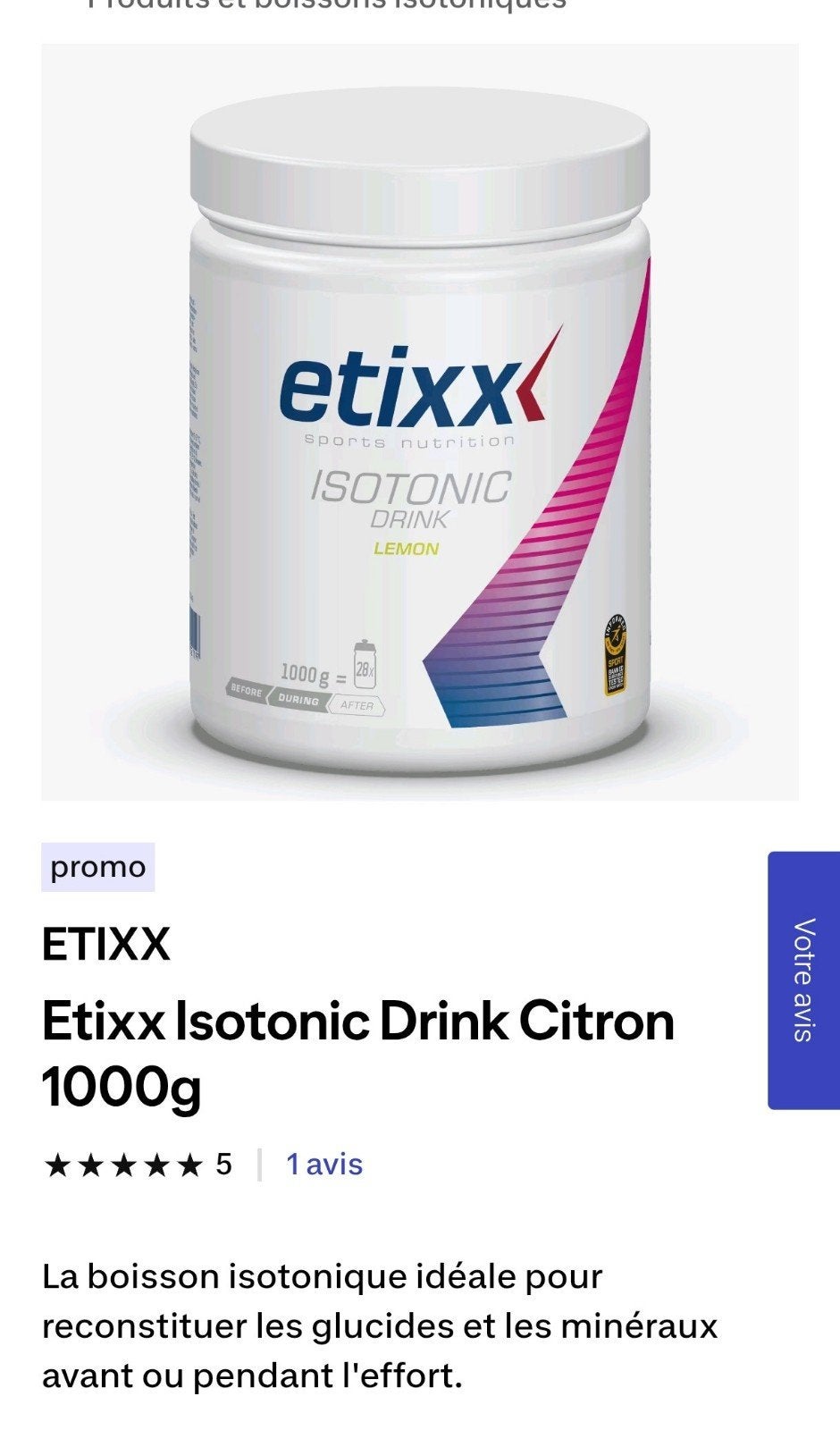 sportdrank met citroen 1 kg, Ophalen of Verzenden