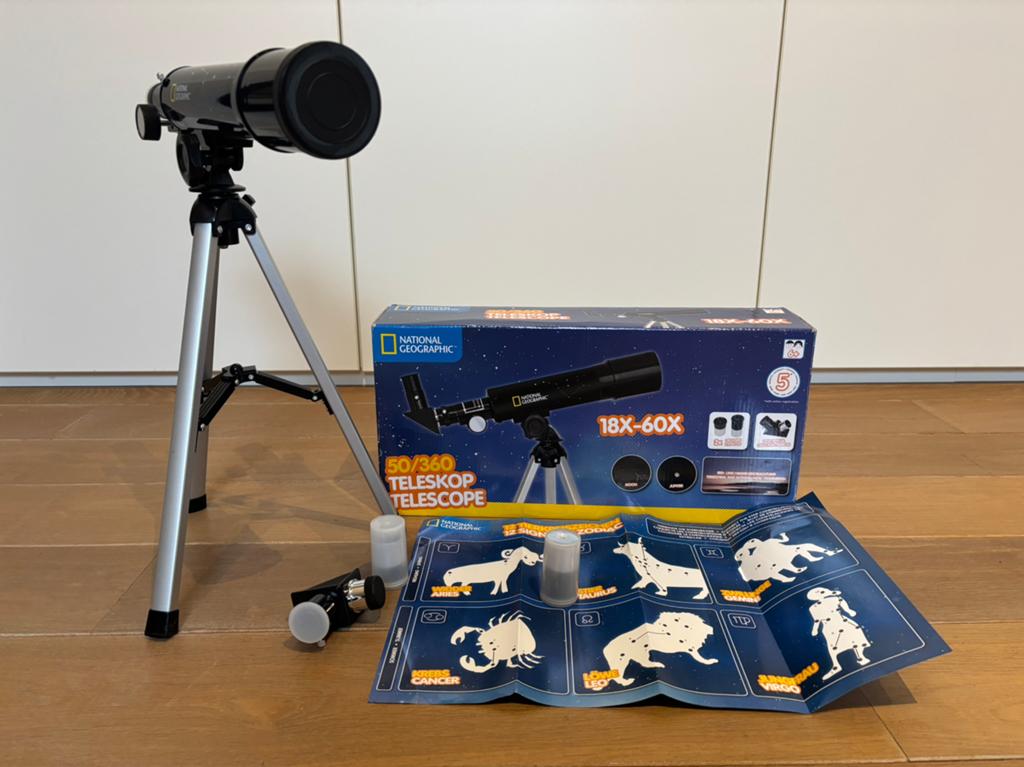 Kinder telescoop, Audio, Tv en Foto, Optische apparatuur | Telescopen, Ophalen, Zo goed als nieuw