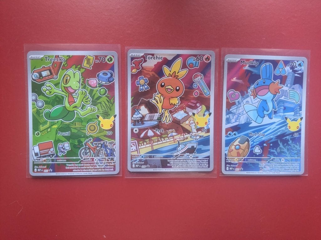 Pokemon first partner series 3 gen 3, Ophalen of Verzenden, Nieuw, Meerdere kaarten, Foil